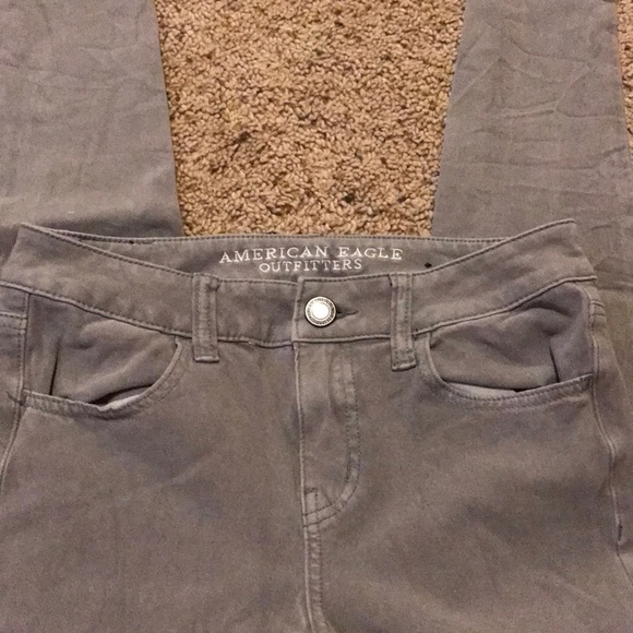 Gray American Eagle Jeggings - Picture 2 of 3